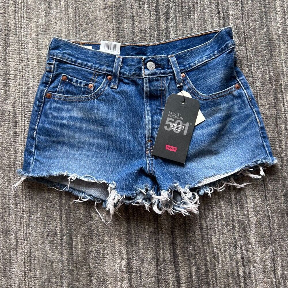 Levi's 501 Cutoff Denim Shorts NWT 25